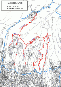 林道通行止め図